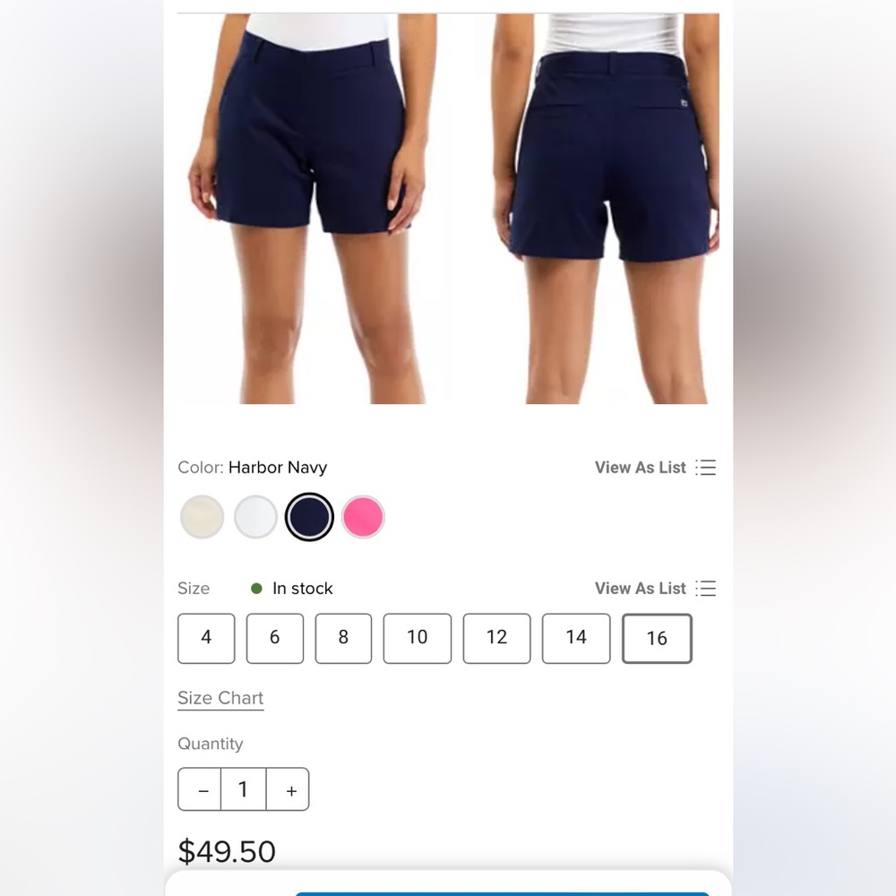 Crown and ivy Caroline shorts . NWT. Retail 49.50